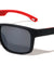 Color Mirror Rubber Grip Temple Square Sports Wholesale Sunglasses