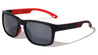 Color Mirror Rubber Grip Temple Square Sports Wholesale Sunglasses