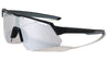 Geometric Semi-Rimless Shield Lens Sports Wholesale Sunglasses