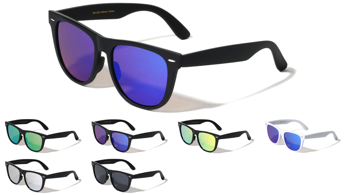 Color Mirror Thin Frame Classic Wholesale Sunglasses