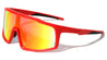 Side Lens Cutout Rectangle Shield Sports Wholesale Sunglasses