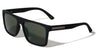 Soft Rubber Coating Temple Pattern Block Accent Flat Top Square Wholesale Sunglasses