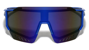 Color Mirror Shield Lens Cutout Semi Rimless Sports Wholesale Sunglasses