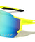 Color Mirror Shield Lens Cutout Semi Rimless Sports Wholesale Sunglasses