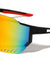 Color Mirror Shield Lens Cutout Semi Rimless Sports Wholesale Sunglasses