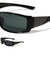 Geometric Hinge Accent Wide Rectangle Wholesale Sunglasses