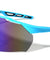 Color Mirror Shield Lens Three Cutout Temple Sports Wholesale Sunglasses