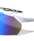 Color Mirror Shield Lens Three Cutout Temple Sports Wholesale Sunglasses