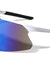 Semi Rimless Shield Color Mirror Lens Grip Pattern Sports Wholesale Sunglasses