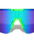 Semi Rimless Color Mirror Shield Lens Ink Splatter Sports Wholesale Sunglasses