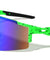 Semi Rimless Color Mirror Shield Lens Ink Splatter Sports Wholesale Sunglasses