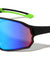 Color Mirror One Piece Shield Lens Tip Cutout Sports Wholesale Sunglasses