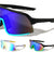 Color Mirror One Piece Shield Lens Semi Rimless Sports Wholesale Sunglasses