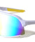 Color Mirror One Piece Shield Lens Semi Rimless Sports Wholesale Sunglasses