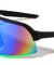 Color Mirror One Piece Shield Lens Semi Rimless Sports Wholesale Sunglasses