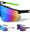 Color Mirror Shield Lens Cutout Semi Rimless Sports Wholesale Sunglasses