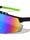 Color Mirror Shield Lens Cutout Semi Rimless Sports Wholesale Sunglasses