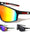 Color Mirror One Piece Shield Lens Temple Cutout Sports Wholesale Sunglasses