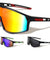 Color Mirror One Piece Shield Lens Temple Cutout Sports Wholesale Sunglasses