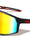 Color Mirror One Piece Shield Lens Temple Cutout Sports Wholesale Sunglasses
