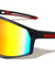 Color Mirror One Piece Shield Lens Temple Cutout Sports Wholesale Sunglasses