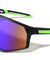 Color Mirror One Piece Shield Lens Temple Cutout Sports Wholesale Sunglasses