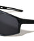 Color Mirror One Piece Shield Lens Temple Cutout Sports Wholesale Sunglasses