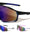 Color Mirror One Piece Shield Lens Duotone Sports Wholesale Sunglasses