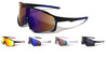 Color Mirror One Piece Shield Lens Duotone Sports Wholesale Sunglasses