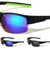 Semi Rimless Color Mirror Lens Rectangle Sports Wholesale Sunglasses