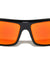 Temple Fire Print Color Mirror Lens Rectangle Sports Wholesale Sunglasses