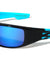 Temple Fire Print Color Mirror Lens Rectangle Sports Wholesale Sunglasses