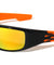 Temple Fire Print Color Mirror Lens Rectangle Sports Wholesale Sunglasses