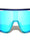 Color Mirror One Piece Shield Lens Cutout Accent Sports Wholesale Sunglasses