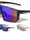 Color Mirror One Piece Shield Lens Rectangle Sports Wholesale Sunglasses