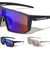 Color Mirror One Piece Shield Lens Rectangle Sports Wholesale Sunglasses