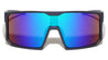 Color Mirror One Piece Shield Lens Rectangle Sports Wholesale Sunglasses
