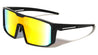 Color Mirror One Piece Shield Lens Rectangle Sports Wholesale Sunglasses