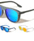 Color Mirror Side Rim Shield Sports Aviators Wholesale Sunglasses