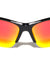 Color Mirror Semi Rimless Lens Wrap Around Sports Wholesale Sunglasses