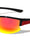 Color Mirror Semi Rimless Lens Wrap Around Sports Wholesale Sunglasses