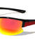 Color Mirror Semi Rimless Lens Wrap Around Sports Wholesale Sunglasses