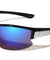 Color Mirror Semi Rimless Lens Wrap Around Sports Wholesale Sunglasses