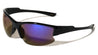 Color Mirror Semi Rimless Lens Wrap Around Sports Wholesale Sunglasses