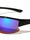 Color Mirror Semi Rimless Lens Wrap Around Sports Wholesale Sunglasses