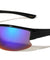 Color Mirror Semi Rimless Lens Wrap Around Sports Wholesale Sunglasses