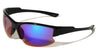 Color Mirror Semi Rimless Lens Wrap Around Sports Wholesale Sunglasses