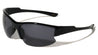 Color Mirror Semi Rimless Lens Wrap Around Sports Wholesale Sunglasses