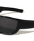 Color Mirror Wide Rectangle Sports Wholesale Sunglasses