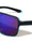 Frosted Crystal Color Mirror One Piece Shield Squared Sports Wholesale Sunglasses